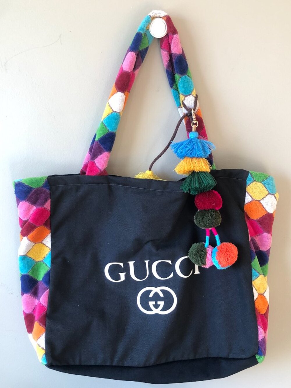 Upcycled Designer Dust Bag Beach Tote- Handmade Brooklyn By But The Bag